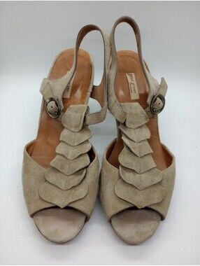 Paul Green Munchen Shoes Open Toe Size 6 Brown 217